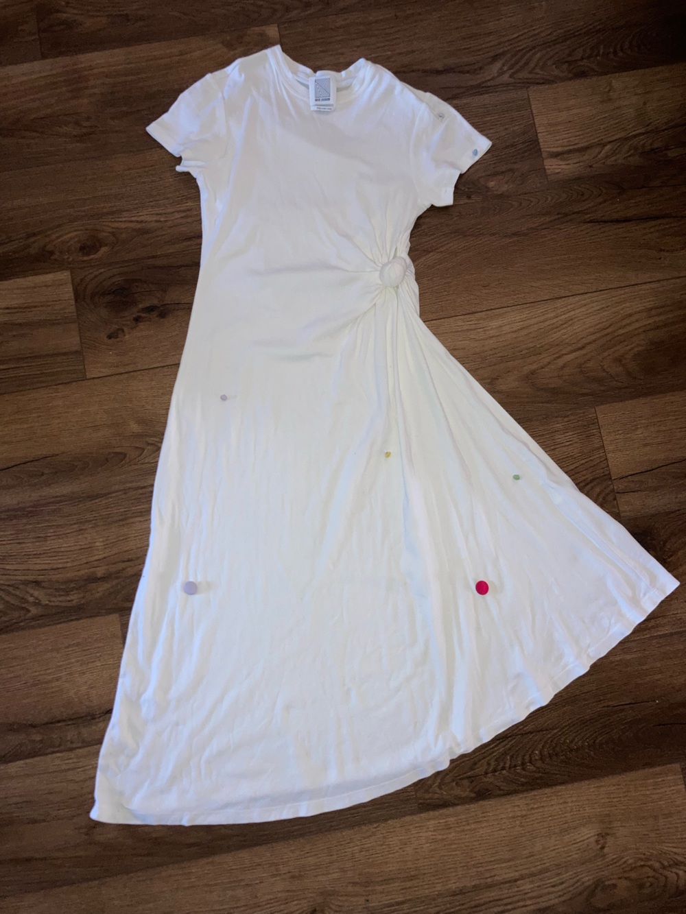 Rosie assoulin Knot-Detail Floral Accent Maxi Dress size s - Picture 2 of 14